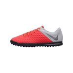 Nike Jr Hypervenom 3 Kulübü Tf, Unisex Çocuk Futsal Ayakkabı, Multicolour (Lt Crimson/MTLC Koyu Gri/Kurt Gri 600), 5 UK (38 EU)
