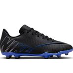 Nike Jr Mercurial Vapor 15 Club Fg/Mg Siyah Genç Çim Zemin Kramponu