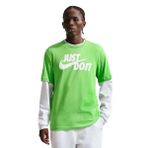 Nike Just Do It Swoosh Erkek Yeşil Günlük Stil T-Shirt AR5006-308