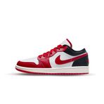 Nike Kadın Air Jordan 1 Düşük Spor Ayakkabı, Beyaz/Gym Kırmızı-siyah yelken, 40 EU