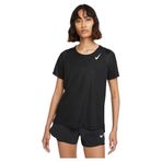 Nike Kadın Df Race T-Shirt Siyah/Yansıtıcı Silv S