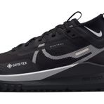Nike Kadın React Pegasus Trail 4 Gore-tex koşu ayakkabısı, Black Wolf Grey Reflect Silver, 35.5 EU