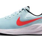NIKE Kadın Revolution 7 Spor Ayakkabı, Buzul Mavisi/Parlak Kızıl-Siyah-Beyaz, 38 EU, Glacier Blue Bright Crimson Black White, 38 EU