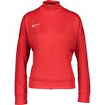 Nike Kadın Spor Ceket FD7683-657 Kırmızı Dik Yaka Desenli Rahat Kesim Sezonluk