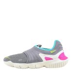 NIKE Kadın WMNS Free Rn Flyknit 3.0 Atletizm Ayakkabıları, Çok Renkli Gunsmoke Volt Aurora Green 000, 40 EU