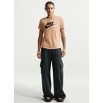 Nike Kahve Kadın T-Shirt DX7906-286 W NSW CLUB SS TEE ICN FT