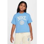 Nike Kız Çocuk Mavi Kısa Kollu Tişört XS Beden G NSW TEE GRAPHIC STAR Modeli