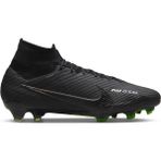 Nike Krampon Yeni Zoom Mercurial Superfly 9 Elite FG Siyah Erkek Yetişkin Çoraplı Plastik Malzeme DJ4977001 (P-70)