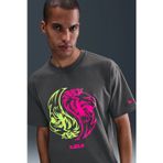 Nike Lebron Max 90 Loose Fit Mens Tee Bol Kesim Grafik Baskılı Erkek Tişört Antrasit