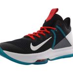 Nike Lebron Witness Iv erkek basketbol ayakkabısı, Siyah Beyaz Şili Kırmızı Cam Mavi, 44.5 EU