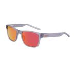 NIKE Livefree Classic EV24011 012 53 Unisex Dikdörtgen Gri Aynalı Kemik Güneş Gözlüğü