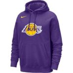 Nike Los Angeles Lakers Nba Erkek Basketbol Sweatshirt DX9997-504 Erkek Kapüşonlu Sweatshirt - Mor - 2XL