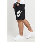 Nike M Club Ft Alumni Erkek Siyah Pamuklu Şort- Bol Kesim