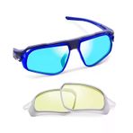 Nike M FV2391 410 59 Flyfree Outdoor Mavi Aynalı Değiştirilebilir Camlı Lacivert Unisex Güneş Gözlüğü