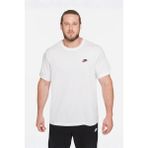 Nike M Nsw Club Tee Erkek Spor Tişört - Beyaz - Kırmızı