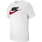 Nike M Nsw Tee Icon Futura Erkek Beyaz T-shirt Nefes Alabilir Kumaş ile Spor ve Günlük Kombin