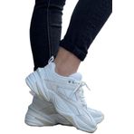 Nike M2K Tekno Leather Sneaker Gerçek Deri Beyaz&Krem Renk Unisex Spor Ayakkabısı
