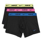 Nike Marka Logolu Elastik Bantlı Günlük Boxer 3'lü Paket, S, 0000KE1008, Ssiyah, erkek