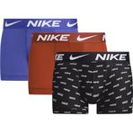Nike Marka Logolu Elastik Bel Bantlı Günlük Kullanıma Uygun Mavi-Kahverengi-Siyah Boxer, S, 000PKE1156, Mavi-Kahverengi-Siyah, erkek