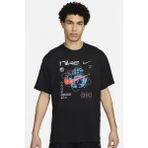 Nike Men's MAX90 Basketball Loose Fit T-Shirt Erkek Bol Kesim Pamuk Tişört Siyah