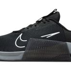 Nike Metcon 9 erkek spor ayakkabısı, Siyah Beyaz Antrasit Duman Grisi, 47.5 EU