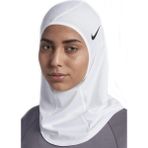 Nike N.000.3533.101.Ml Pro Hıjab 2.0 Sporcu Kadın Başörtüsü - Beyaz - M - L
