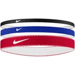 NIKE N.101.1933 Flex Classic Mixwise 3'lü Saç Bandı,Kırmızı - Mavi - Siyah
