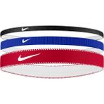 Nike N1011933-475 Flex Classic Mixed Geniş Saç Bandı 3 lü Paket - Kırmızı - Mavi - Siyah