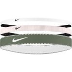 Nike N1011933-671 Flex Classic Mixed Geniş Saç Bandı 3 lü Paket - Haki - Krem - Beyaz