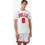 Nike Nba Chicago Bulls Lavine Unisex Tee Baskılı Erkek Günlük Tişört Beyaz - M