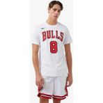 Nike Nba Chicago Bulls Lavine Unisex Tee Baskılı Erkek Günlük Tişört Beyaz - XL