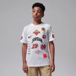 Nike Nıke Jordan Dynasty Patch Erkek Çocuk Tişört 95F385 - 8 - 10 Yaş - 001-Beyaz