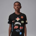 Nike Nıke Jordan Dynasty Patch Erkek Çocuk Tişört 95F385 - 8 - 10 Yaş - 023-Siyah