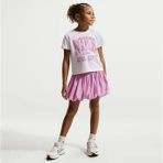 Nike Nıke Lace It Up Scooter Set Kız Çocuk Tişört-Taytlı Etek Takım 36N640 - 5 - 6 Yaş - Pembe - Beyaz
