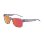 Nike Nıke Livefree Classic EV24011 012 53 Unisex Dikdörtgen Gri Aynalı Kemik Güneş Gözlüğü