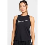 Nike One Dri Fit Graphic Running Tank Top Kadın Antrenman Atleti Siyah