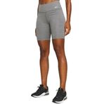 Nike One High Rise 7 inch Tight Shorts Yüksek Belli 2 Cepli Kadın Biker Tayt Şort Gri