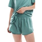 Nike One Training Dri Fit High Rise 3 inch 2 in 1 Short Kadın Yüksek Bel Bol Kesim 3 Cepli Taytlı Şort Yeşil