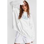 Nike Oversized Pullover Hoodie White Bol Kapüşonlu Unisex Sweatshirt Beyaz