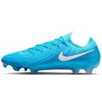 Nike Phantom GX II Elite FG-Pro Mens Football Shoes Blue Profesyonel Erkek Krampon Mavi