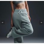 Nike Phoenix Fleece High-Waisted Logo Pant Yeşil Kadın Eşofman Altı FV7684-370