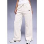 Nike Phoenix Fleece Wide High Rise Sweatpants Kadın Yüksek Bel Yırtmaçlı Geniş Paça Eşofman Altı Kirli Beyaz