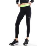 Nike Pro 365 Dri Fit Training Mid Rise Full Length Tight Fit Green Toparlayıcı Tayt Siyah-Neon - Siyah - Neon