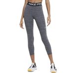 Nike Pro 365 Mid-Rise Crop Training Legging Toparlayıcı Gri Siyah Tayt