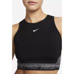 Nike Pro Dri Fit Cropped Training Womens Tank Top Kadın Antreman Atleti Siyah