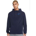 Nike Pro Dri-Fıt Flex Vent Max Tam Fermuarlı Kapüşonlu Erkek Antrenman Ceketi Ndd Sport - XL - Mavi