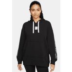 Nike Pro Dri Fit Get Fit Women's Hoodie Grafik Kadın Kapşonlu Sweatshirt Siyah