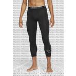 Nike Pro Dri Fit Mens 3/4 Leggings Black 3/4 Boy Erkek Antrenman Taytı Siyah