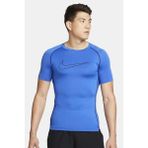 Nike Pro Dri Fit Men's Tight Fit Short Sleeve Top Slim Fit Body Erkek Antrenman Tişört Sax Mavi - XL