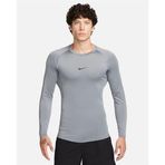 Nike Pro Dri-FIT Sıkı Kesimli Uzun Kollu Erkek Tişört - Gri FB7919-084